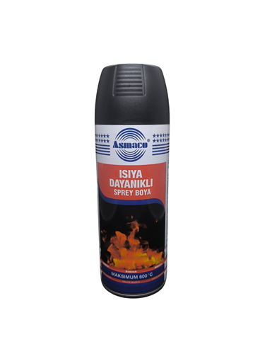 ASMACO ISIYA DAYANIKLI SİYAH BOYA 400 ML